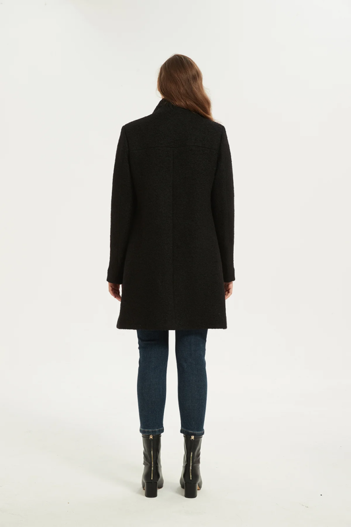Comfort and Functionality: IKAZZ Women’s Asymmetrical Mid-Length Wool Coat & Jacket